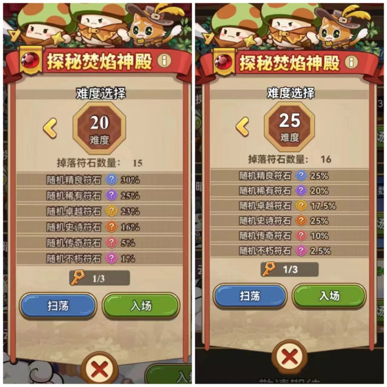 《冒险大作战》探秘焚焰神殿-粉符石概率提升