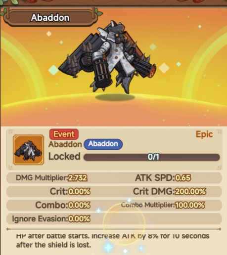 《冒险大作战》新同伴Abaddon简介