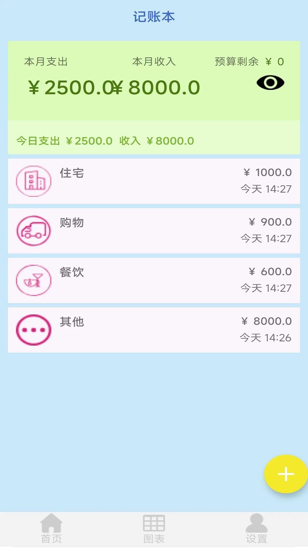 黎吧记账截图