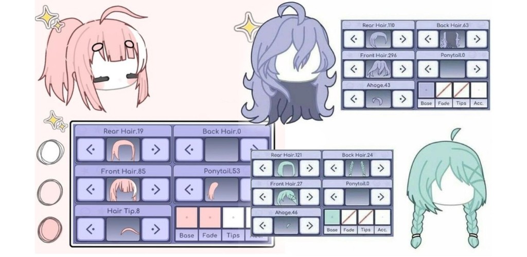 Gacha Hair Style截图