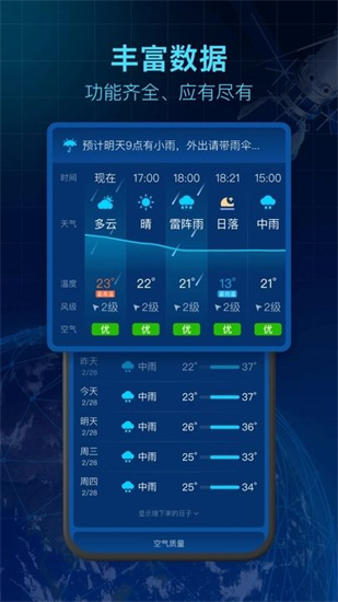 5G卫星云图天气截图