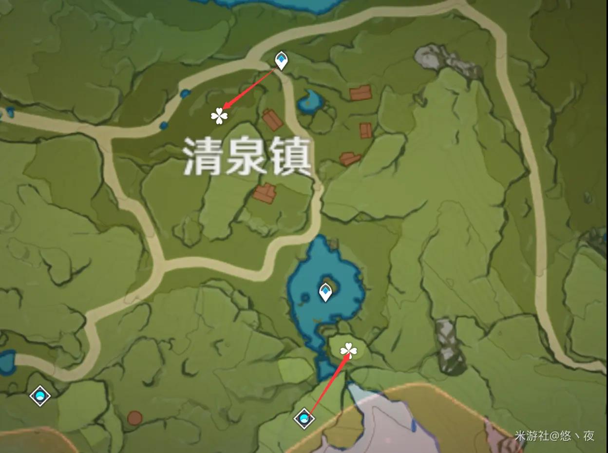 《原神》晶核采集路线