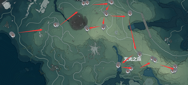 《鸣潮》红针晶簇采摘路线